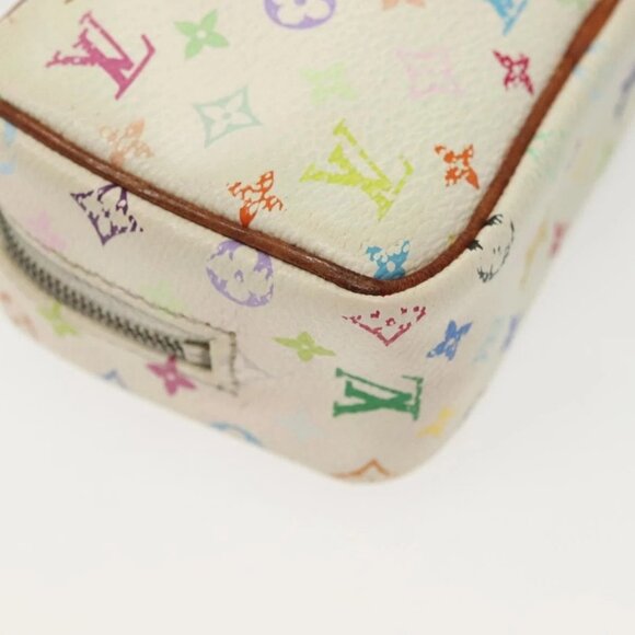 LOUIS VUITTON Monogram Multicolor Trousse Wapity Pouch White M58033 Auth 142339 - Picture 4 of 16